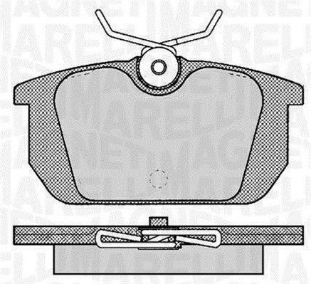 MAGNETI MARELLI stabdžių trinkelių rinkinys, diskinis stabdys 363916060783